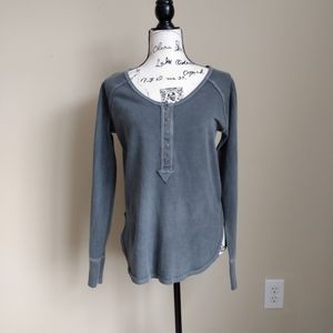 We The Free gray waffle knit thermal size S